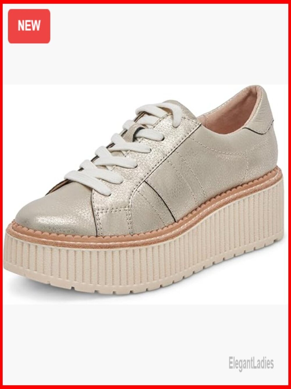 Platform Sneakers with Leather Insole, Fashion Sneaker Style